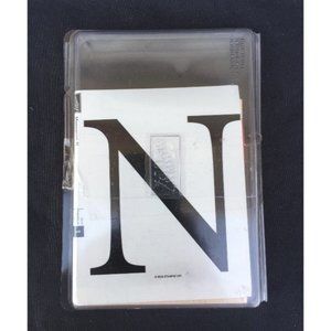 Stampin' Up Rubber Stamp Monogram "N"